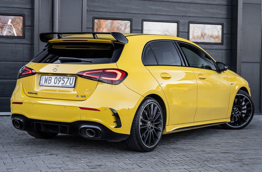 SPOILER REAR WING ROOF SPOILER BLACK FOR MERCEDES W177 A-CLASS A-45 AMG Look