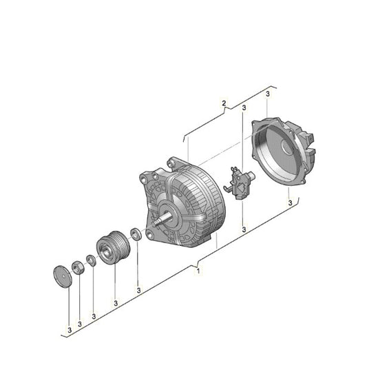 Starterdynamo (vloeistof gekoeld) - 4N0 903 028