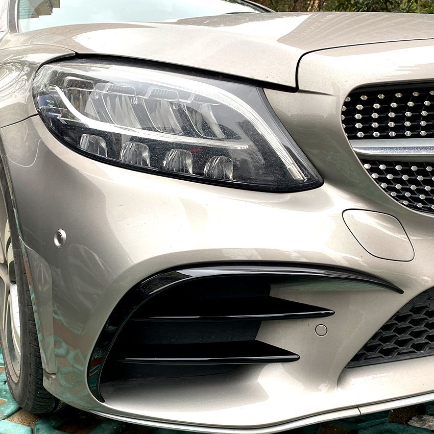 FRONT SPOILER AERO FLAPS For MERCEDES W205 C-CLASS AMG LINE (FACELIFT)
