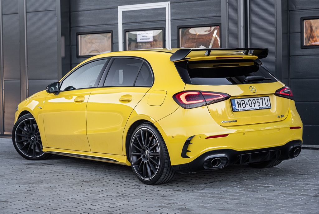 SPOILER REAR WING ROOF SPOILER BLACK FOR MERCEDES W177 A-CLASS A-45 AMG Look