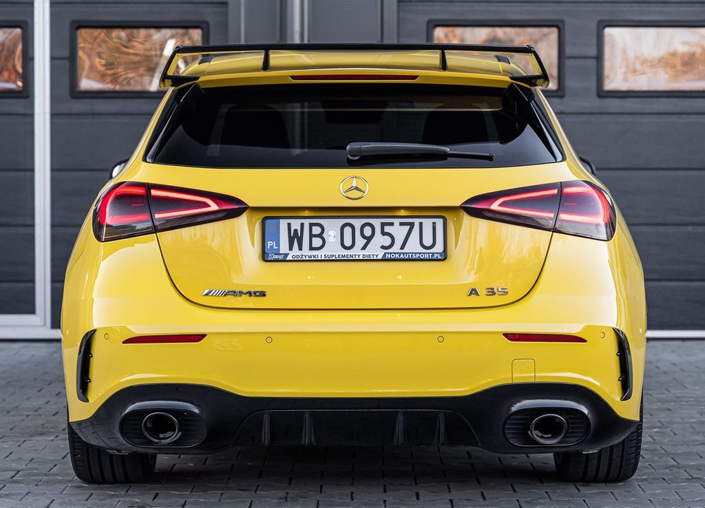 SPOILER REAR WING ROOF SPOILER BLACK FOR MERCEDES W177 A-CLASS A-45 AMG Look