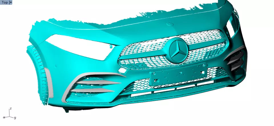 Dry Carbon Fiber Front Bumper Canard for Mercedes-Benz A Class W177 V177 - Aero Flaps