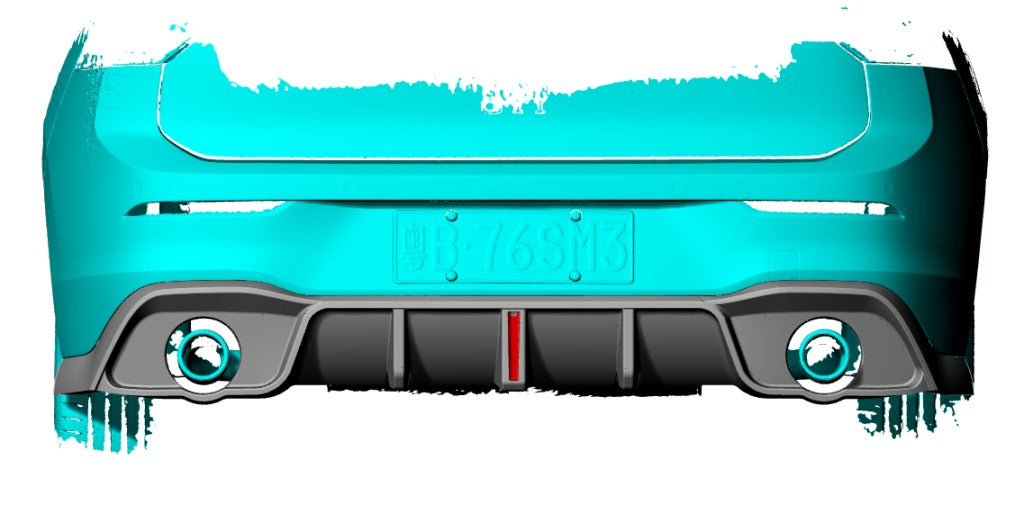 Carbon Fiber Rear Diffuser for Golf MK8 GTI