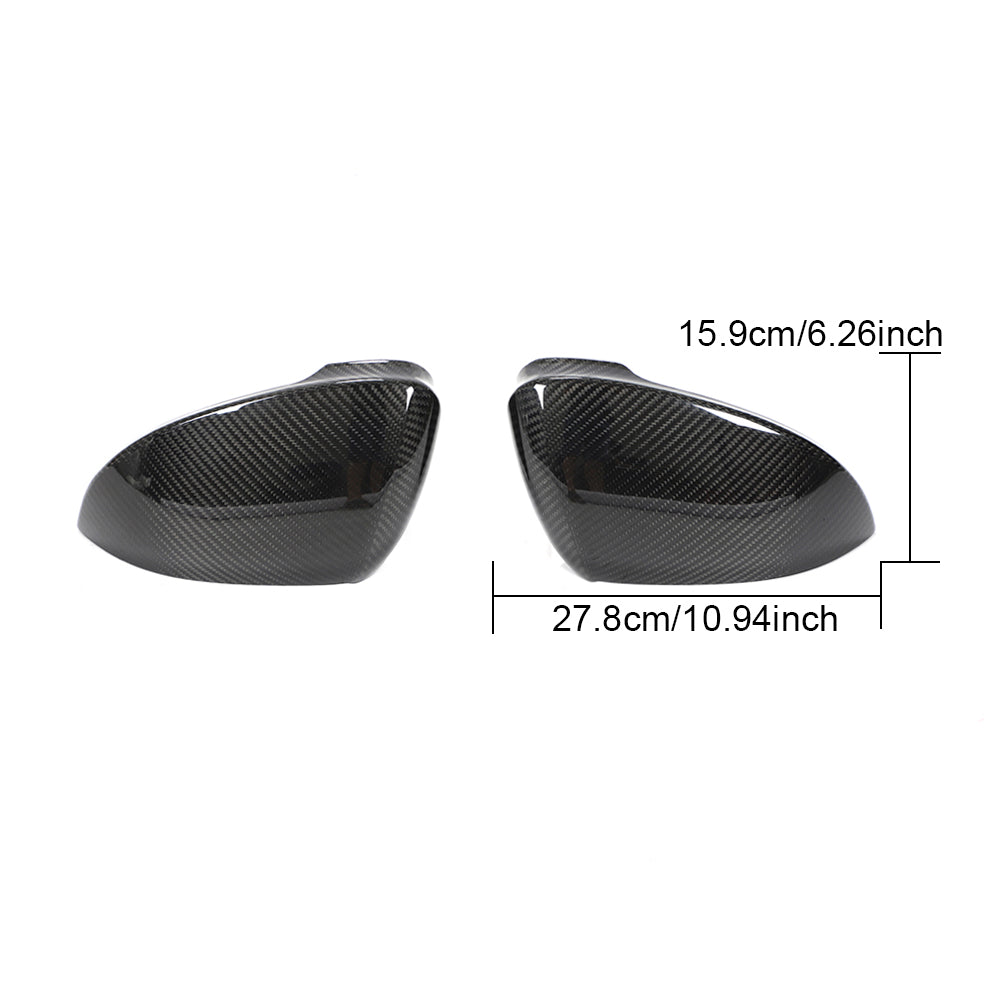 Dry Carbon Fiber Side View Mirror Covers For Golf MK8 GTI Add on Style