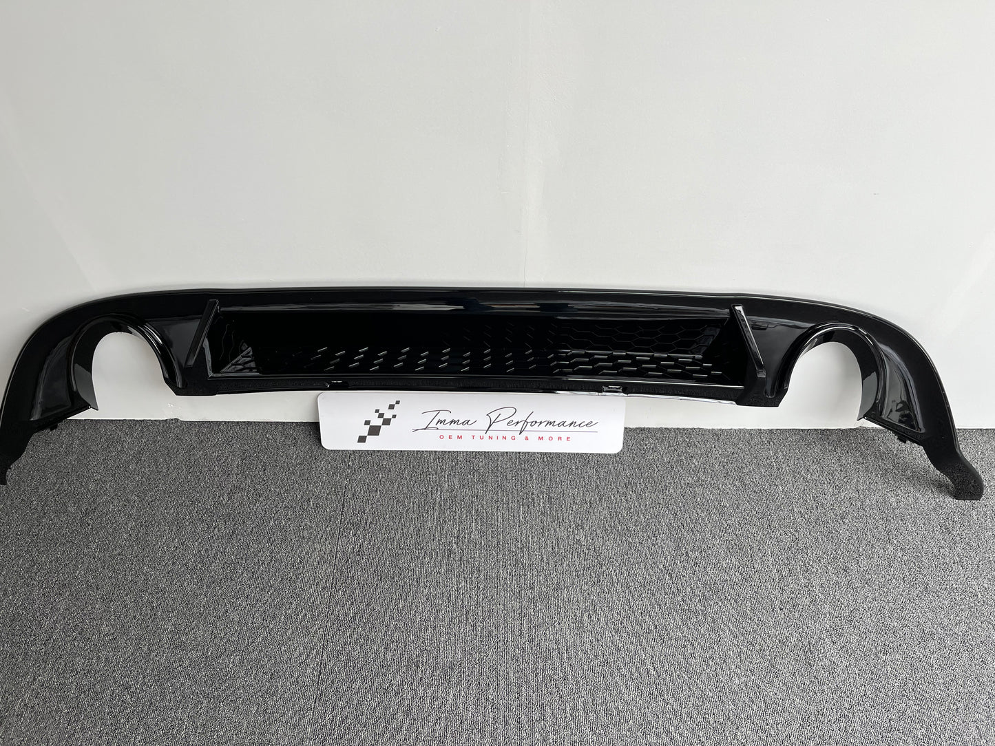 VW Golf 7.5 GTI MK7.5 Rear diffuser in Black