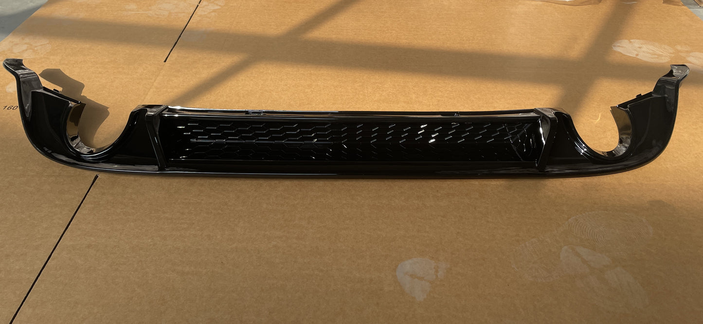 VW Golf 7.5 GTI MK7.5 Rear diffuser in Black