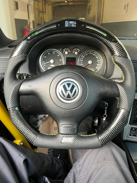 Carbon Fiber Steering wheel for Volkswagen Golf MK4 R32 - GTI