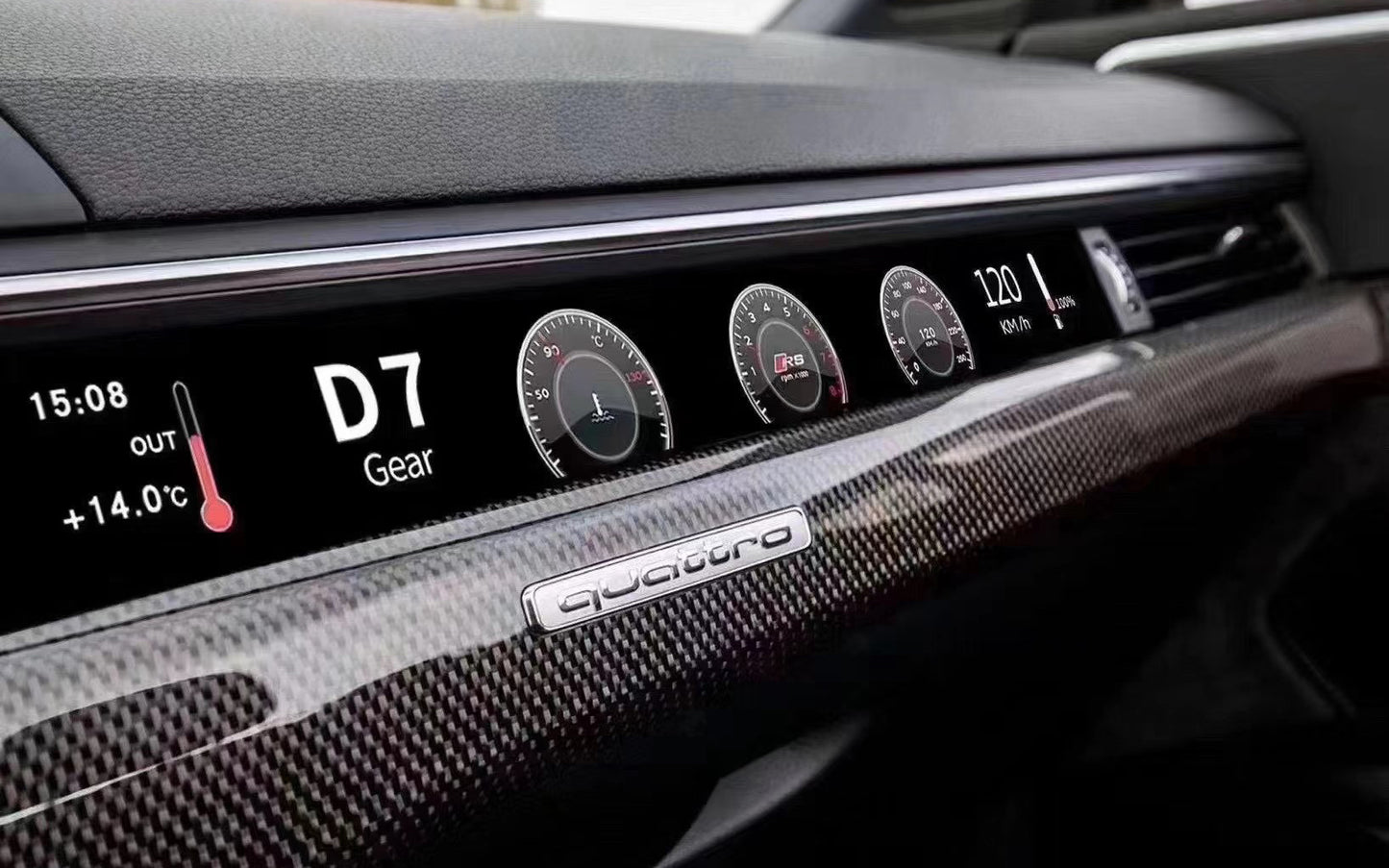 Passenger display for A6 S6 RS6 C8 - A7 S7 RS7 C8 - A4 S4 RS4 B9 - A5 S5 RS5 B9
